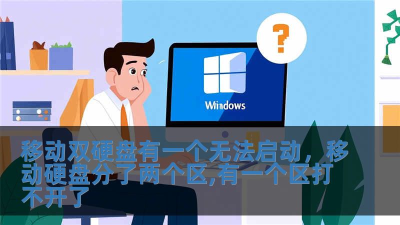 移動雙硬盤有一個無法啟動，移動硬盤分了兩個區,有一個區打不開了