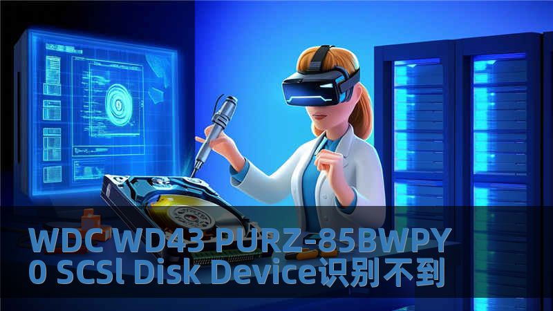 WDC WD43 PURZ-85BWPY0 SCSl Disk Device識別不到