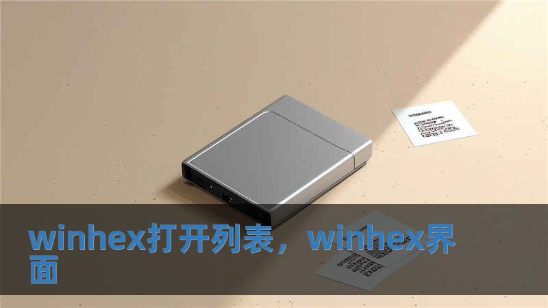 winhex打開(kāi)列表，winhex界面