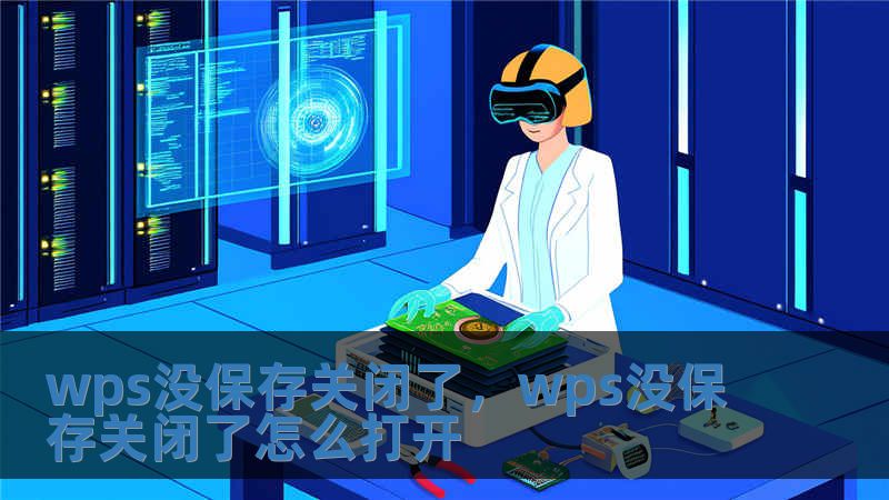 wps沒保存關閉了，wps沒保存關閉了怎么打開
