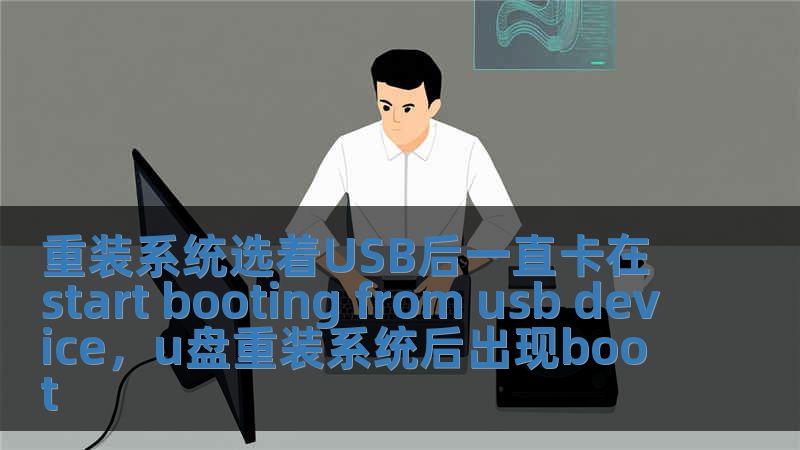 重裝系統選著USB后一直卡在start booting from usb device，u盤重裝系統后出現boot