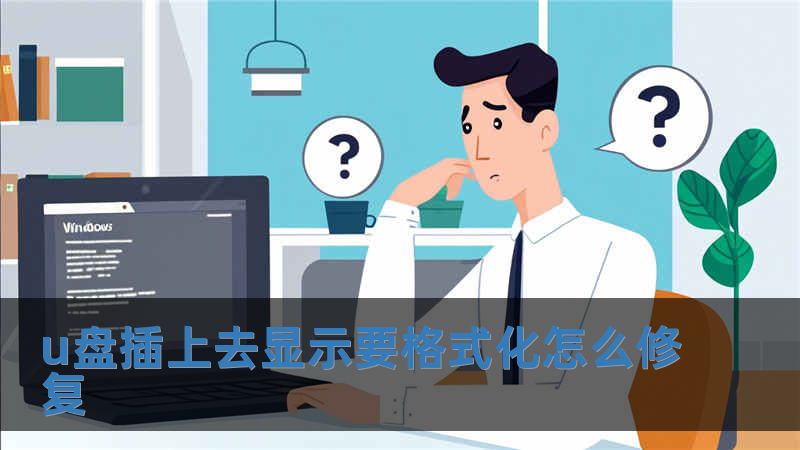 u盤插上去顯示要格式化怎么修復