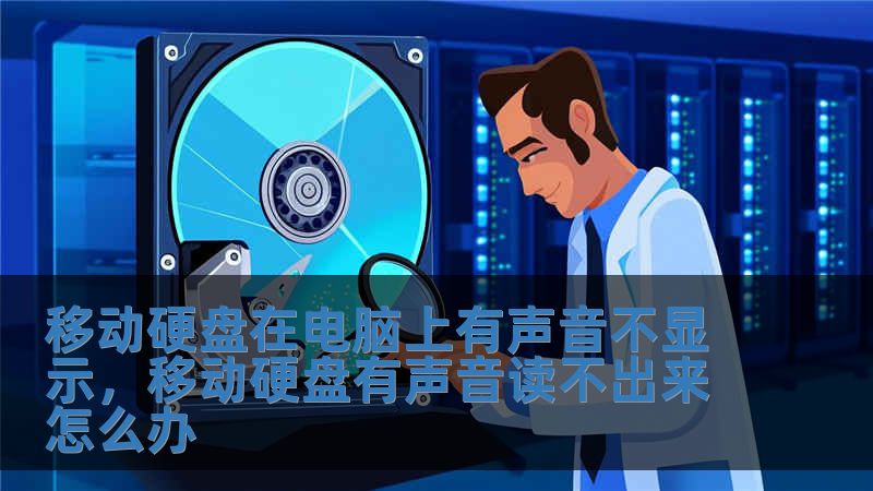 移動硬盤在電腦上有聲音不顯示，移動硬盤有聲音讀不出來怎么辦