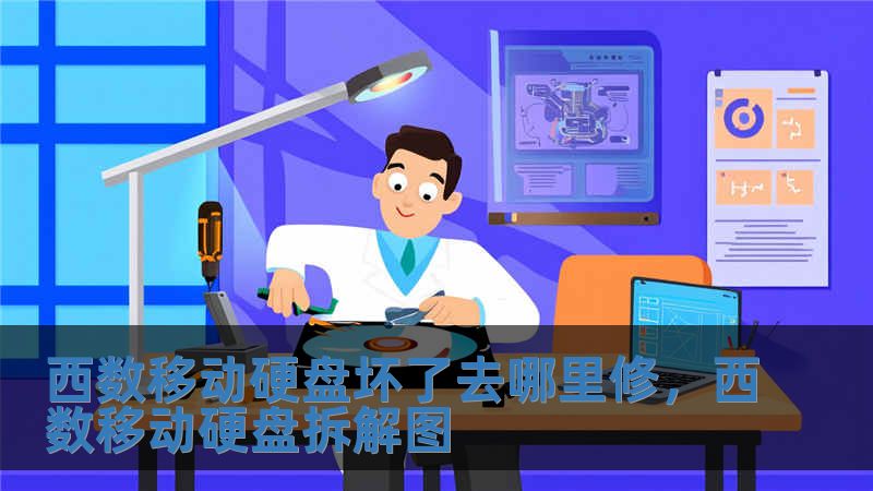 西數移動硬盤壞了去哪里修，西數移動硬盤拆解圖