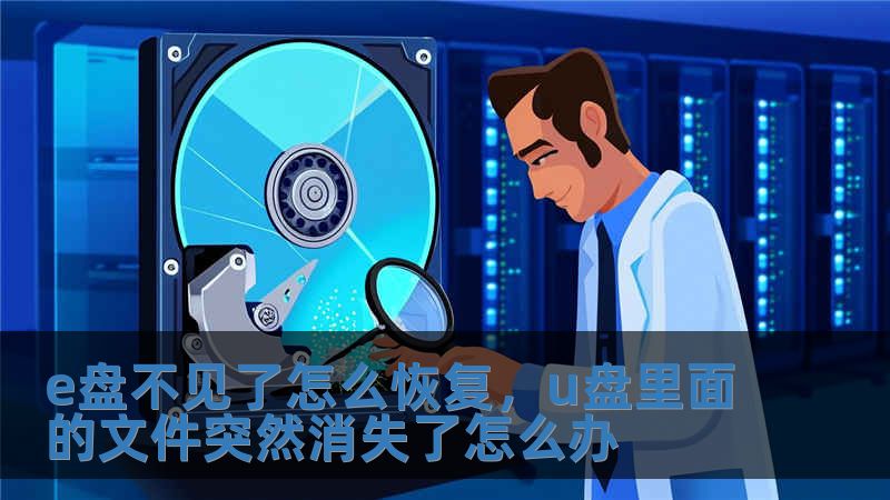 e盤不見了怎么恢復(fù)，u盤里面的文件突然消失了怎么辦