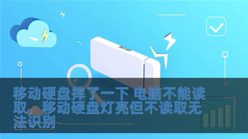 移動(dòng)硬盤(pán)摔了一下 電腦不能讀取，移動(dòng)硬盤(pán)燈亮但不讀取無(wú)法識(shí)別