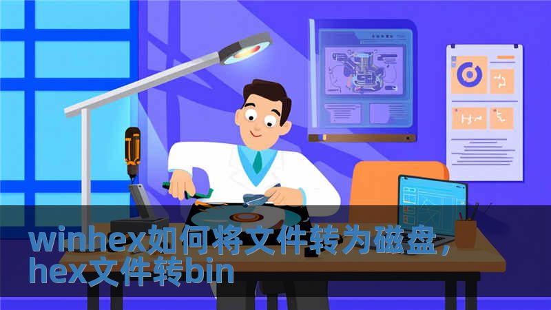 winhex如何將文件轉為磁盤，hex文件轉bin