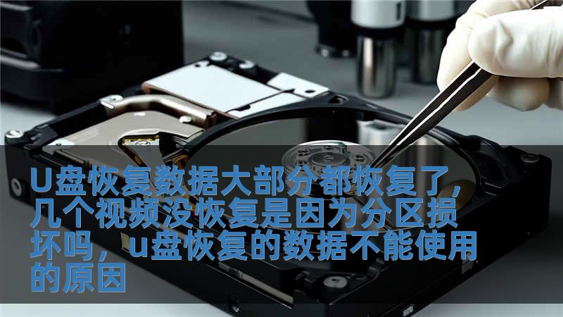 U盤恢復(fù)數(shù)據(jù)大部分都恢復(fù)了,幾個(gè)視頻沒恢復(fù)是因?yàn)榉謪^(qū)損壞嗎，u盤恢復(fù)的數(shù)據(jù)不能使用的原因