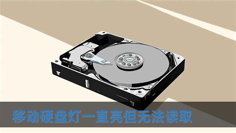 移動硬盤燈一直亮但無法讀取