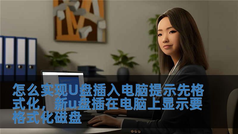 怎么實現(xiàn)U盤插入電腦提示先格式化，新u盤插在電腦上顯示要格式化磁盤