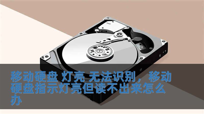 移動硬盤 燈亮 無法識別，移動硬盤指示燈亮但讀不出來怎么辦