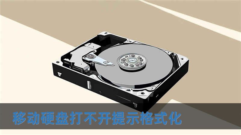 移動硬盤打不開提示格式化