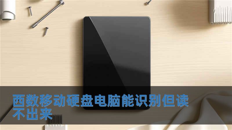 西數移動硬盤電腦能識別但讀不出來