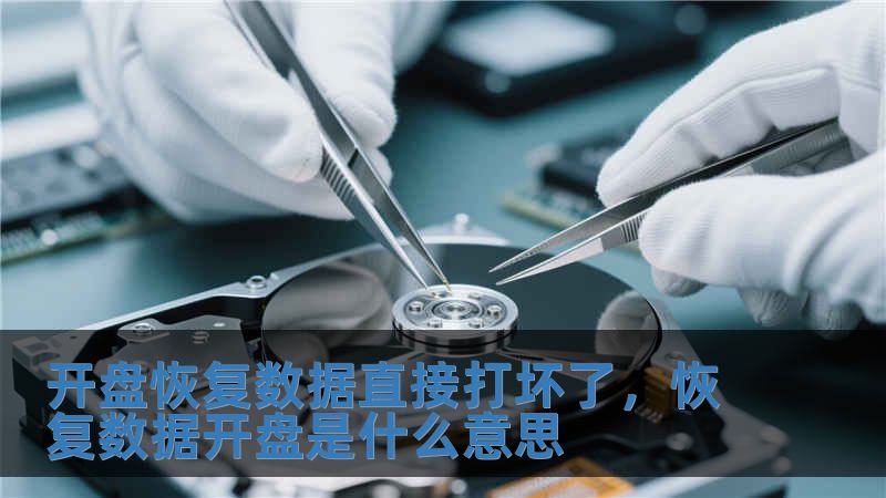 開盤恢復數據直接打壞了，恢復數據開盤是什么意思