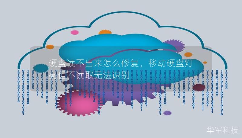 硬盤讀不出來怎么修復，移動硬盤燈亮但不讀取無法識別