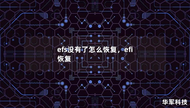 efs沒有了怎么恢復，efi 恢復