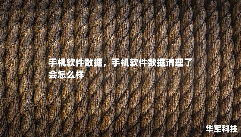 手機軟件數據，手機軟件數據清理了會怎么樣