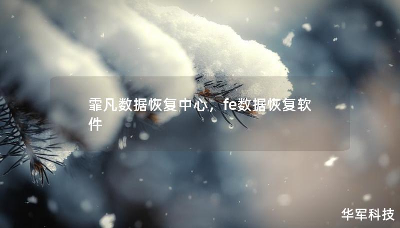霏凡數據恢復中心，fe數據恢復軟件