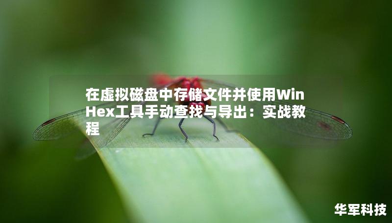 在虛擬磁盤(pán)中存儲(chǔ)文件并使用WinHex工具手動(dòng)查找與導(dǎo)出：實(shí)戰(zhàn)教程
