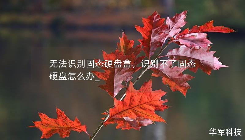 無法識別固態硬盤盒，識別不了固態硬盤怎么辦_