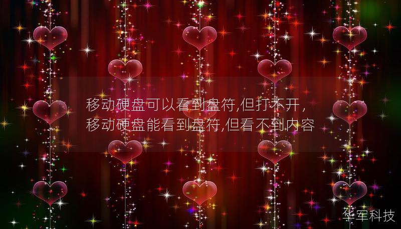 移動硬盤可以看到盤符,但打不開，移動硬盤能看到盤符,但看不到內容