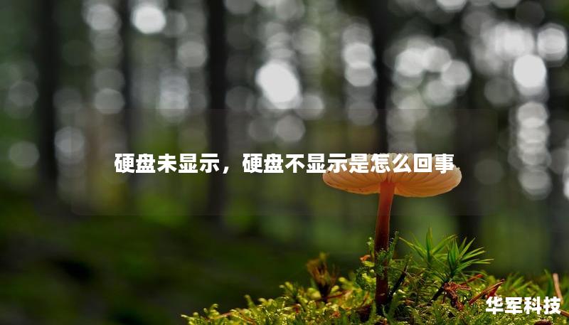 硬盤未顯示，硬盤不顯示是怎么回事