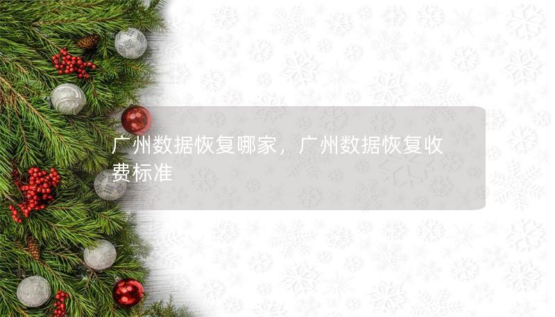 廣州數(shù)據(jù)恢復哪家，廣州數(shù)據(jù)恢復收費標準
