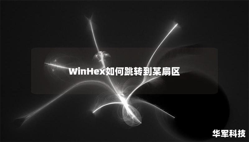 WinHex如何跳轉(zhuǎn)到某扇區(qū)