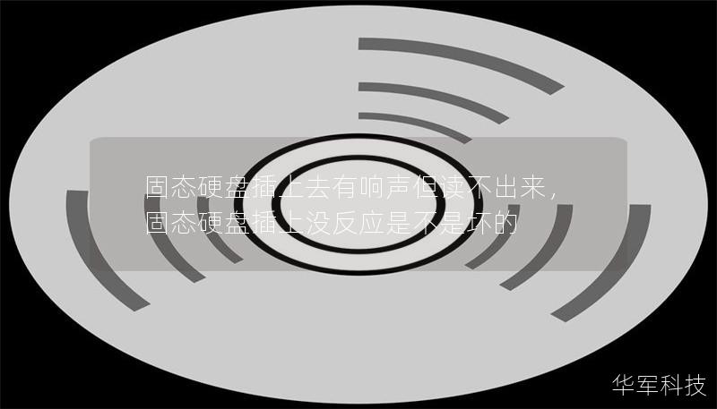 固態硬盤插上去有響聲但讀不出來，固態硬盤插上沒反應是不是壞的
