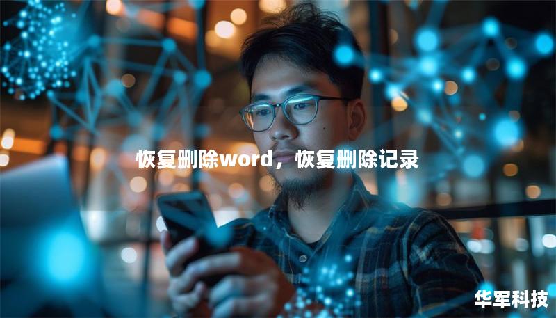 恢復刪除word，恢復刪除記錄