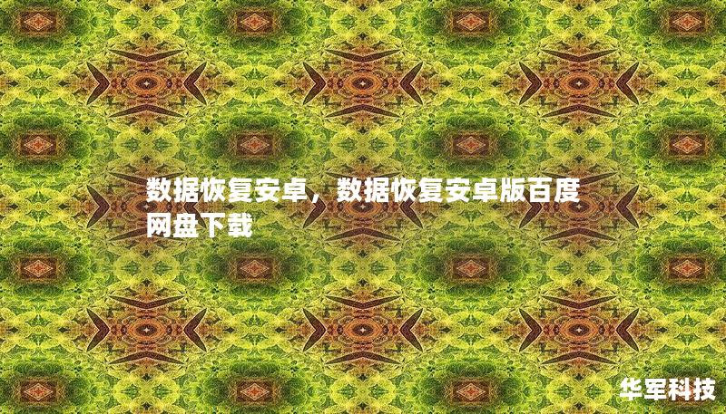 數據恢復安卓，數據恢復安卓版百度網盤下載