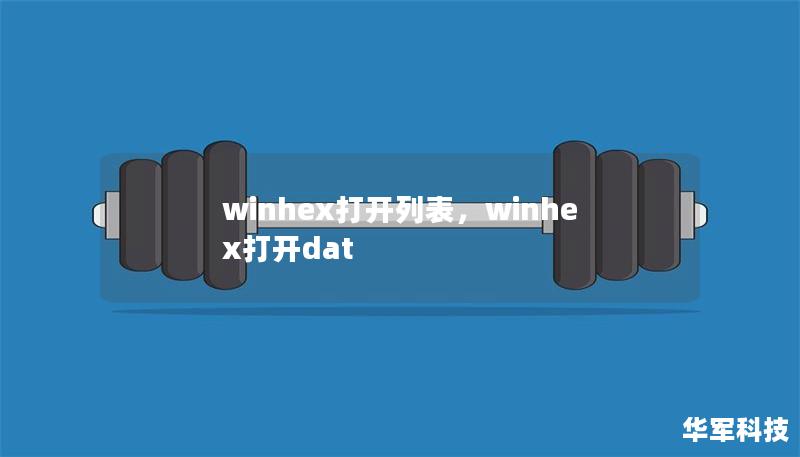 winhex打開列表，winhex打開dat