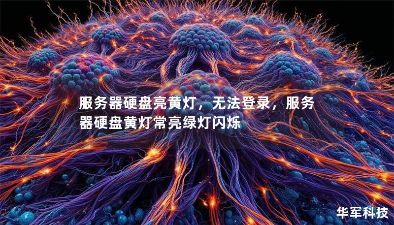 服務(wù)器硬盤亮黃燈，無法登錄，服務(wù)器硬盤黃燈常亮綠燈閃爍