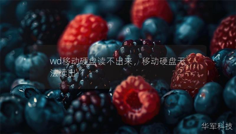 wd移動硬盤讀不出來，移動硬盤無法讀出