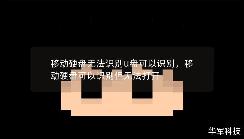 移動(dòng)硬盤無法識(shí)別u盤可以識(shí)別，移動(dòng)硬盤可以識(shí)別但無法打開