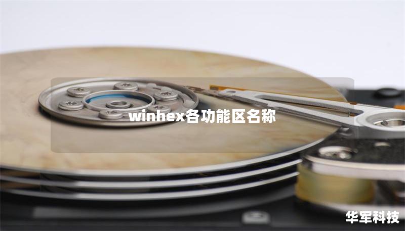 winhex各功能區名稱