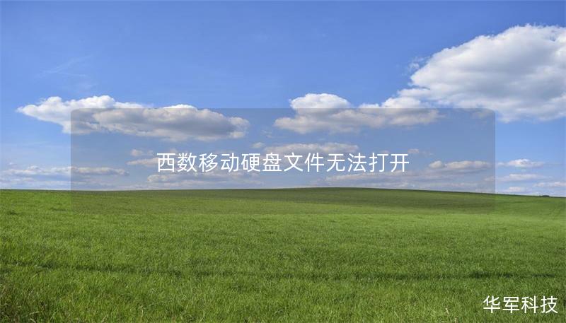 西數(shù)移動(dòng)硬盤文件無(wú)法打開(kāi)