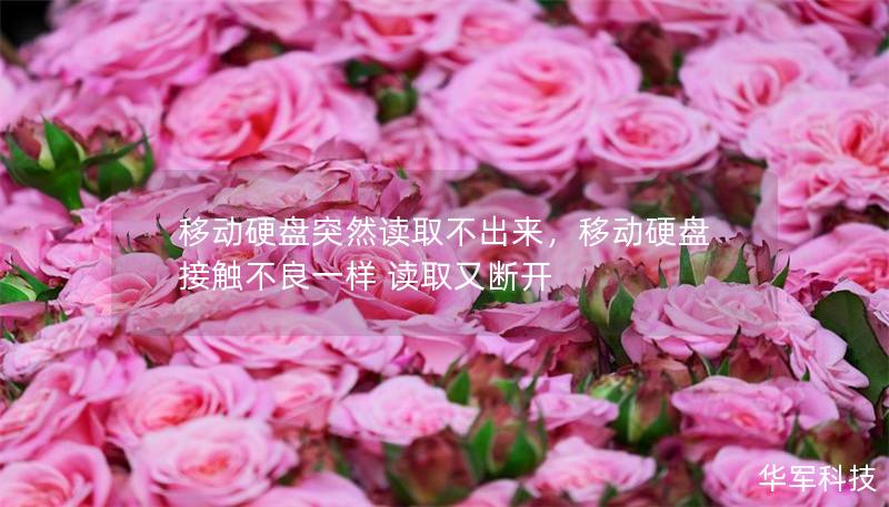 移動(dòng)硬盤突然讀取不出來，移動(dòng)硬盤接觸不良一樣 讀取又?jǐn)嚅_