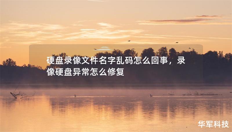 硬盤錄像文件名字亂碼怎么回事，錄像硬盤異常怎么修復(fù)