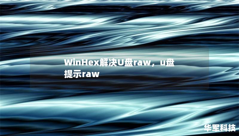 WinHex解決U盤raw，u盤提示raw